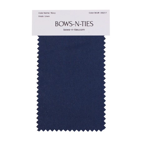 Linen Texture Fabric Swatch - Navy