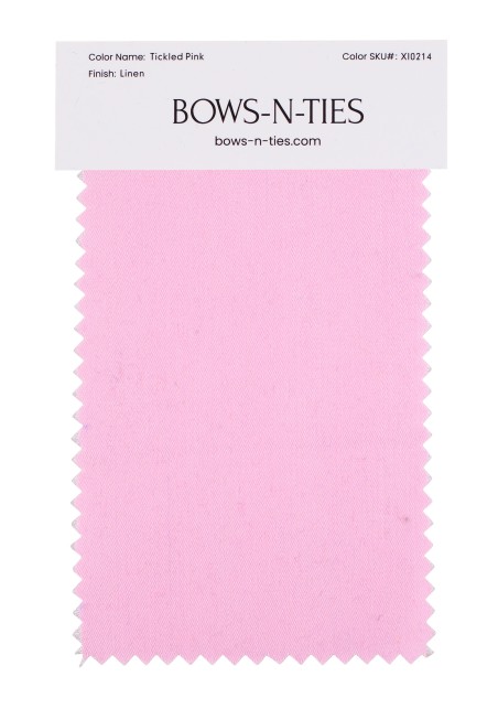 Linen Texture Fabric Swatch - Tickled Pink
