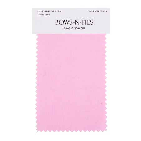 Linen Texture Fabric Swatch - Tickled Pink