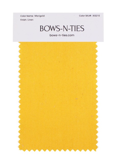 Linen Texture Fabric Swatch - Marigold