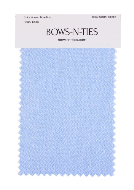 Linen Texture Fabric Swatch - Blue Bird