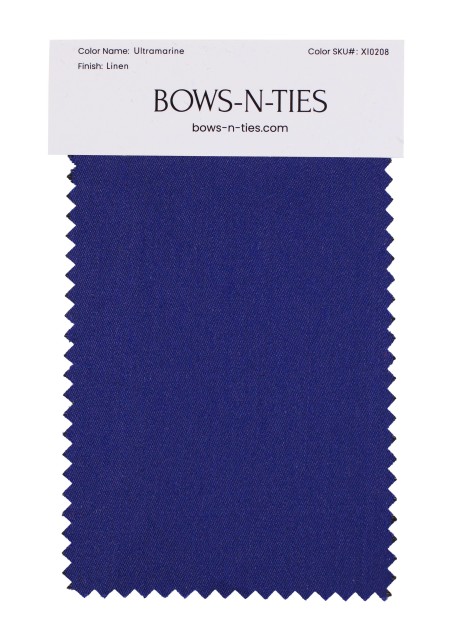 Linen Texture Fabric Swatch - Ultramarine