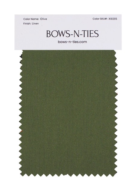 Linen Texture Fabric Swatch - Olive
