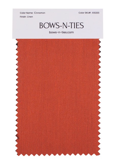Linen Texture Fabric Swatch - Cinnamon