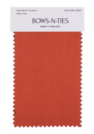 Linen Texture Fabric Swatch - Cinnamon
