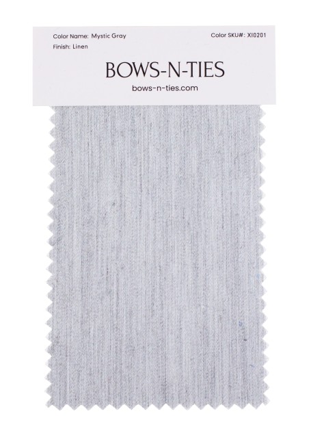 Linen Texture Fabric Swatch - Mystic Gray