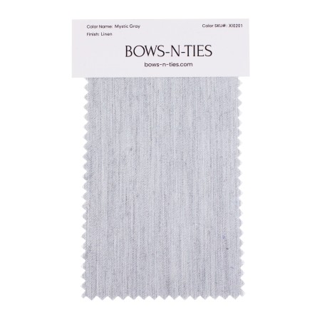 Linen Texture Fabric Swatch - Mystic Gray