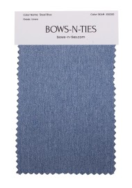 Linen Texture Fabric Swatch - Steel Blue