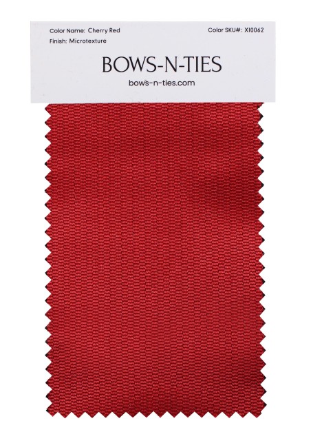 Micro Texture Fabric Swatch - Cherry Red