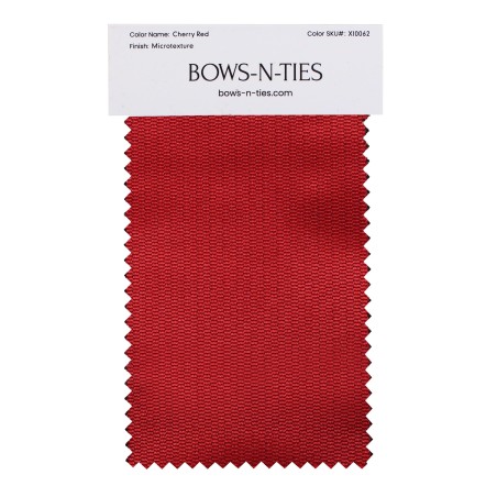 Micro Texture Fabric Swatch - Cherry Red