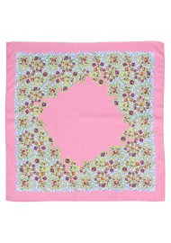 Fields of Flowers Print Scarf in Pink