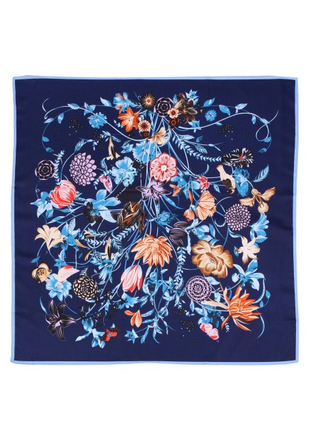 Bouquet Print Ladies Neck Scarf