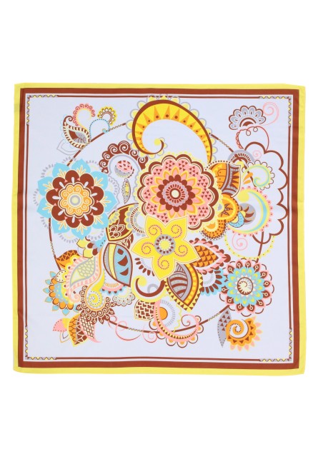 Yellow Floral Summer Scarf