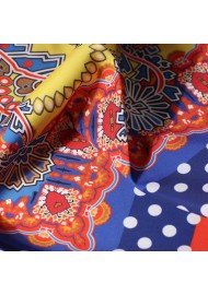 Ladies Scarf with Persian Paisley Print Close Up