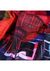 Modern Metro Print Designer Scarf Close Up