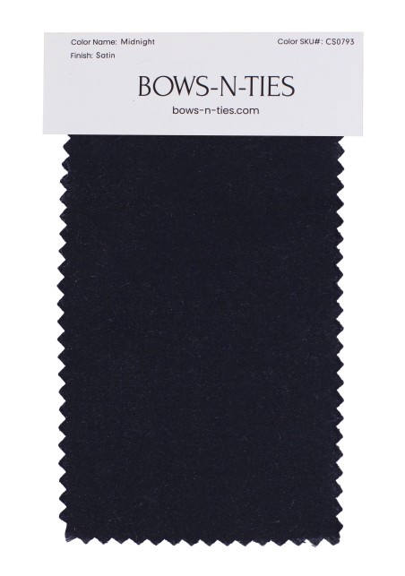 Satin Fabric Swatch - Midnight