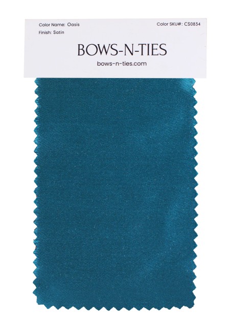 Satin Fabric Swatch - Oasis