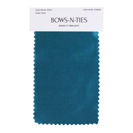 Satin Fabric Swatch - Oasis