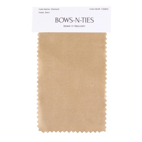 Satin Fabric Swatch - Oatmeal