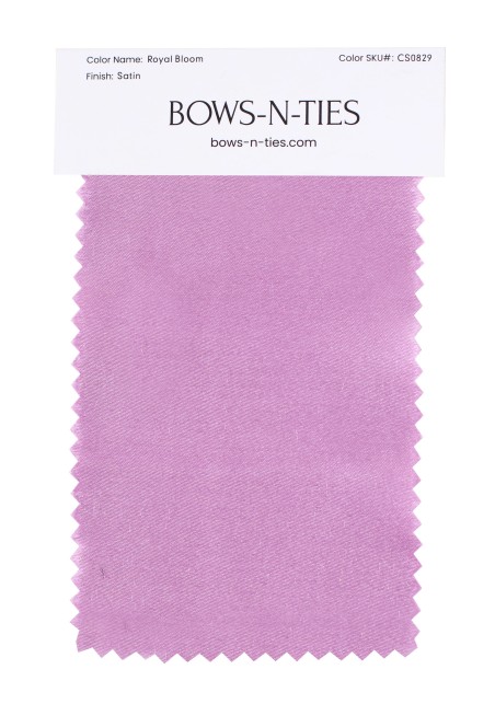 Satin Fabric Swatch - Royal Bloom