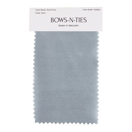 Satin Fabric Swatch - Dove Gray