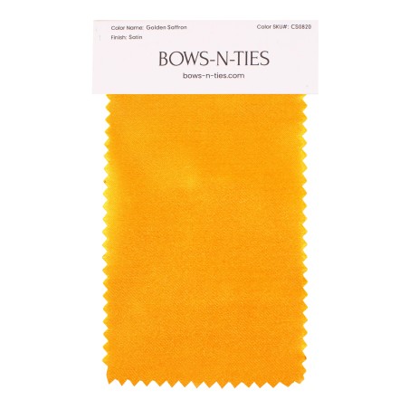 Satin Fabric Swatch - Golden Saffron