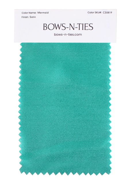 Satin Fabric Swatch - Mermaid