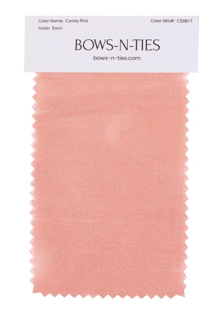Satin Fabric Swatch - Candy Pink
