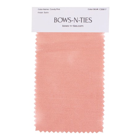 Satin Fabric Swatch - Candy Pink