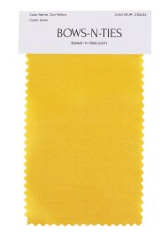 Satin Fabric Swatch - Sun Yellow