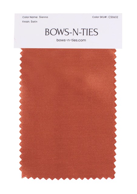 Satin Fabric Swatch - Sienna