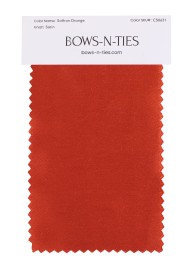 Satin Fabric Swatch - Deep Saffron Orange