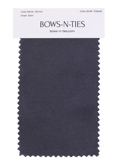 Satin Fabric Swatch - Stormy