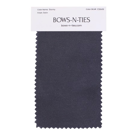 Satin Fabric Swatch - Stormy