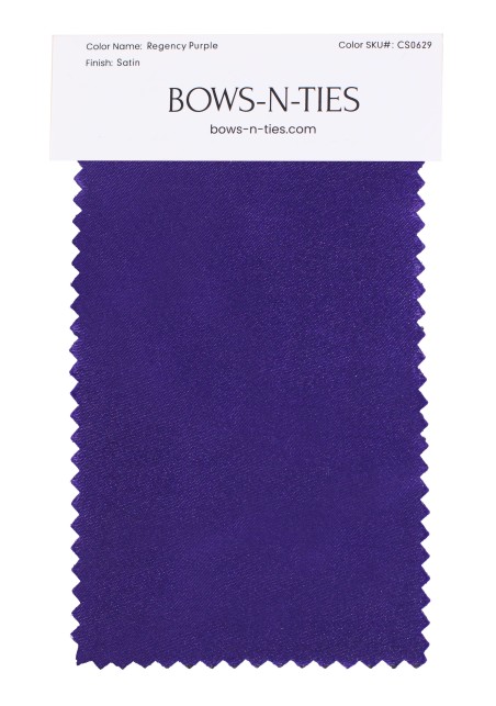 Satin Fabric Swatch - Regency Purple