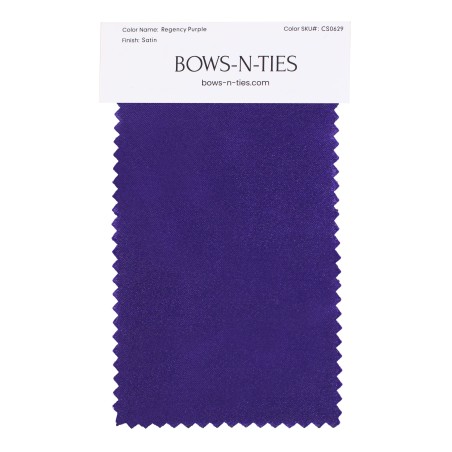 Satin Fabric Swatch - Regency Purple