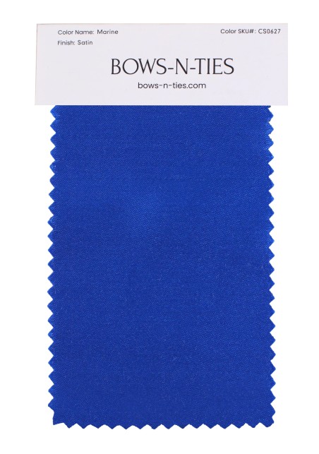 Satin Fabric Swatch - Marine