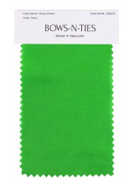 Satin Fabric Swatch - Grass Green