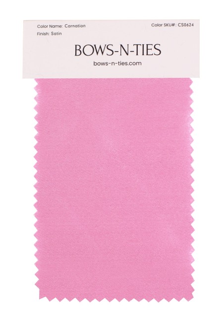 Satin Fabric Swatch - Carnation