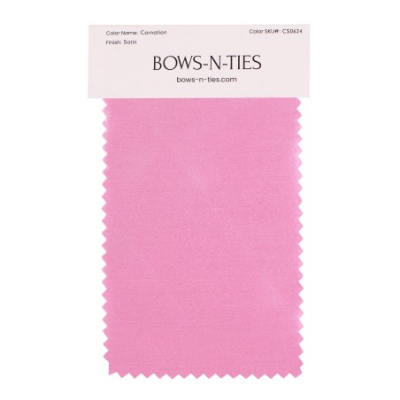 Satin Fabric Swatch - Carnation