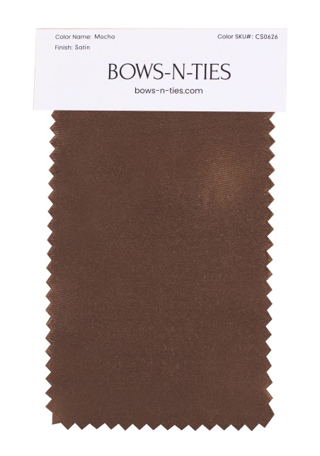 Satin Fabric Swatch - Mocha