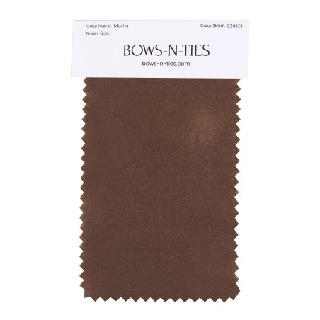 Satin Fabric Swatch - Mocha