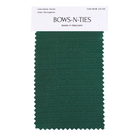 Herringbone Fabric Swatch - Hunter