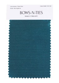 Herringbone Fabric Swatch - Oasis Teal