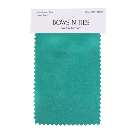Satin Fabric Swatch - Jade
