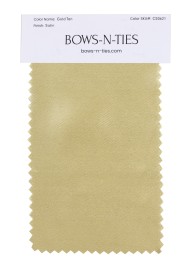 Satin Fabric Swatch - Gold Tan