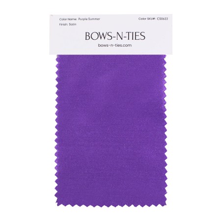 Satin Fabric Swatch - Purple Summer