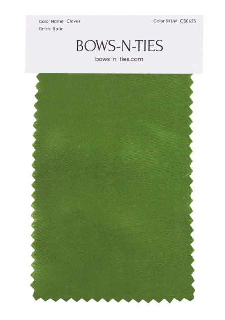 Satin Fabric Swatch - Clover