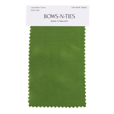 Satin Fabric Swatch - Clover