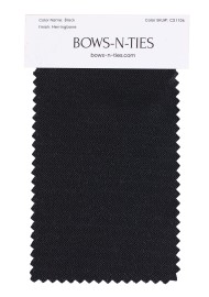 Herringbone Fabric Swatch - Black